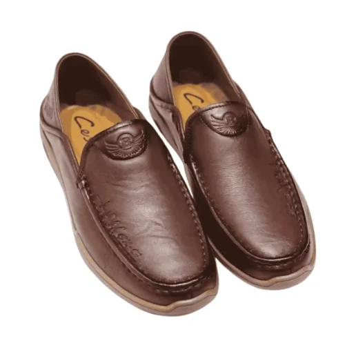 Royal Touch: Genuine Leather Shoes for Gentlemen